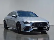 2024 Mercedes-Benz CLA45s 4Matic+ (FACELIFT) - Incoming Stock - Red Leather Interior - 800KM Mileage - Grade 5A - Silver Body Color