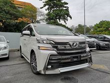 2015 Toyota Vellfire 2.5 Z G edition Local Fm Unregistered