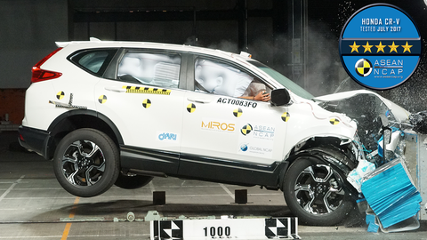 2017 Honda CR-V Scores 5 Stars Under New ASEAN NCAP Rating