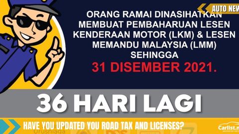 JPJ Reminds The Public To Not Wait Till The Very Last Second To Renew Their Road Tax And Licenses