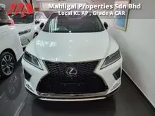 2019 Lexus RX300T F-Sport (New Facelift 2019), Japan Grade 5 A, Original Mileage 16,600 km only with Moonroof & 4 Cameras.