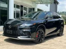 2023 Lexus RX 350 2.4 F SPORT, 5A/17k MILEAGE, POWER BOOT, HEAD UP DISPLAY, PANAROMIC ROOF, 360 SURROUND 4 CAM, ELECTRIC MEMORY SEAT, REAR ELECTRIC SE