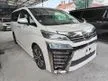 Recon 2018 Toyota Vellfire 2.5 ZG with SUNROOF, 5 YEARS WARRANTY - Cars for sale