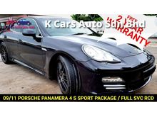 2011 Porsche Panamera 4.8 4S FREE 2 YRS WARRANTY