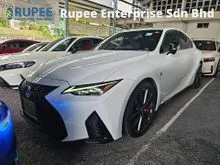 2024 Lexus IS 300 2.0 F SPORT JAPAN HIGH GRADE 5A CAR LOW MIKRAGE 9K KM ONLY 8 YEARS WARRANTY BLIND SPOT MONITOR 2 ELECTRIC SEAT REVERSE CAMERA UNREG