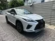 Recon 2021 Lexus RX300 2.0 F Sport SUV UNREGISTERED 15,000KM MILEAGE HUD PANORAMIC ROOF MEMORY LEATHER REVERSE CAMERA POWER BOOT BSM PRE CRASH SYSTEM