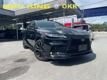 2024 Lexus RX 350 RX350 2.4 T F Sport / GRADE 5A / PANORAMIC / AWD / 360 CAMERA / HUD / DIM / BSM / MARK LEVINSON / RED INTERIOR / UNREG