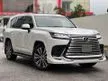 Recon 2022 Lexus LX600 3.4 Petrol Twin Turbo SUV, Japan Spec latest facelift UNREGISTER Mark Levinson surround sound system Apple car play Android