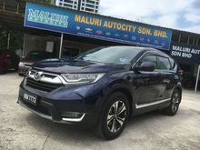 HONDA FULL SERVICE+UNDER WARRANTY,VIP No.Plate 7773,One Owner,LED DRL,Keyless,Leather Seat,Paddle Shift,Ori Paint-2018 Honda CR-V 2.0 i-VTEC SUV 2WD