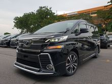 2016 Unreg Toyota Vellfire 2.5 ZG MPV CNY Promo 3 Yrs Warranty