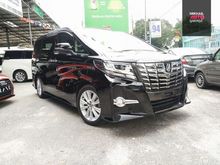 2015 TOYOTA ALPHARD 2.5 SA WITH 7 SEATER, TWO POWER DOOR, SUNROOF, MOONROOF