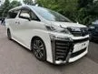 Recon 2019 Toyota Vellfire 2.5 ZG(LOW MILEAGE)(EXCELLENT CONDITION)(FREE WARRANTY)(NEGO UNTIL DEAL) - Cars for sale