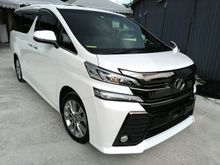 BESTBUY VELLFIRE 2.5 GOLDEN EYES White 7SEATER SUNROOF - 5 YEARS WARRANTY
