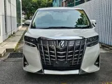 OFFER FREE 6 YEAR WARRANTY UNREG 2023 Toyota Alphard 2.5 G S MPV WHITE  8 SEATER / DIM/BSM/ PROCESSING FEE RM1350