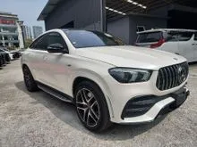 2021 Mercedes Benz GLE53 3.0 AMG COUPE /Panroof/Burmester/Air Suspension/Black Interior/HUD/360 Cam/UNREG
