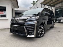 2018 Toyota Vellfire ZG 2.5 MPV**PREMIUM WARRANTY**SHOWROOM CONDITION**HIGH TRADE-IN**