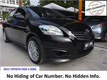 VERIFIED YEAR - 2011 Toyota Vios 1.5(M)