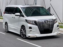 TRUE YEAR MADE 2015 Toyota Alphard 2.5 SC Package MPV (SUNROOF)(360 CAMERA)