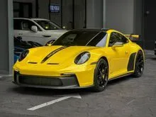 2023 Porsche 911 4.0 GT3 Coupe UK Spec with Racing Yellow Exterior, PCCB, Carbon Bucket Seat, Roll Cage, BOSE Sound System