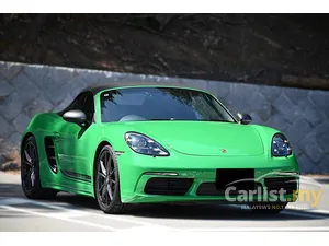 2021 PORSCHE 718 2.0 BOXSTER T CONVERTIBLE - LOW MILEAGE, RARE COLOR PYTHON GREEN, HIGH SPEC, PDLS+, SPORT CHRONO, SPORT EXHAUST