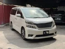 2010 REGISTER 2016 Toyota Vellfire 2.4 ZG MPV SUNROOF MOONROOF LEATHER SEAT (LOAN KEDAI IC SAHAJA)