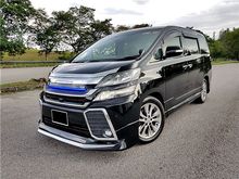 Toyota Vellfire 2.4 (A) Z PLATINUM PILOT SEAT LEATHER ELECTRIC MEMORY SEAT 1YR WARRANTY