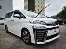 2018 Toyota Vellfire 2.5 Z G Edition MPV **PRICE Included SST**CLEARANCE SALES**3 LED**JBL**4 CAM**GRADE 4.5A**2 POWER DOOR**UNREG**JAPAN SPEC