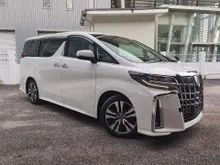 2019 Toyota Alphard 2.5 SC Leather Seat,Pilot Seat,Alpine Navi TV,Alpine Roof Monitor,Spare Tyre,Blind Spot Monitor,Digital Inner Mirror