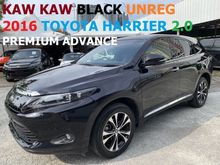 KAW KAW BLACK UNREG 2016 TOYOTA HARRIER 2.0 NA PREMIUM ADVANCE