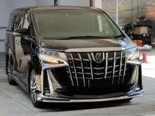 -FULL SET ALPINE PLAYER-3LED-SUNROOF-D.I.M-B.S.M-POWER BOOT-FULL LEATHER PILOT 7 SEATER- 2020 Toyota Alphard 2.5 SC MPV # LIKE NEW # MANY READY STOCK