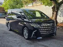 Grade 5 Unreg 2025 Toyota Alphard 2.5 Z Modelista MPV Black Colour Full Spec / Roof MONITOR/ HUD/ SIDE STEP/ Free 6 Year Warranty