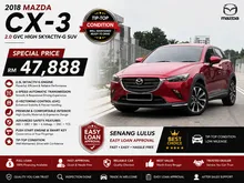 2018 Mazda CX-3 2.0 SKYACTIV-G GVC SUV High Loan Senang Lulus