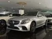 Recon 2019 Mercedes-Benz C200 1.5 AMG LINE LEATHER EXCLUSIVE PACKAGE SALOON, JAPAN SPEC, MAROON LEATHER, MULTIBEAM LED HEADLIGHTS,, PANORAMIC ROOF, HUD, BSA - Cars for sale