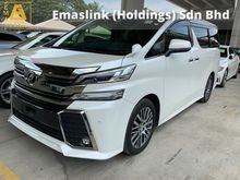 2015 Toyota Vellfire 2.5 ZG pilot seat power boot camera 2 power doors unregistered