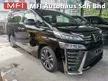 Recon 2019 Toyota Vellfire 2.5 Z G Edition MPV SUNROOF. DIM BSM