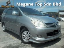 2011 Toyota Innova 2.0 G MPV CARKING CONDITION FULL LOAN