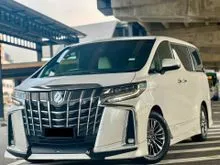 2018 Toyota Alphard 3.5 Executive Lounge Facelift MPV // Full Loaded // TRD Bodykit // Blind Spot DIM Mirror // White Leather Seat // JBL Sound System
