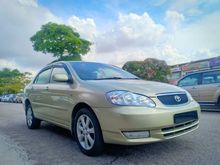 2001 Toyota Corolla Altis 1.8 G Sedan