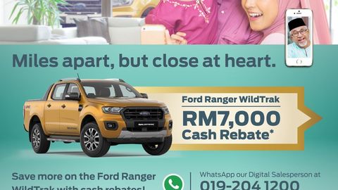 Ford Announces RM7,000 Cash Rebate for the Ranger WildTrak