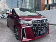 2021 Toyota Alphard 2.5 SC PILOT SEAT SUNROF MOONROOF JBL SOUND SYSTEM 360 CAMERA DIM BSM WITH GRADE 4.5