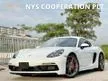 Recon 2019 Porsche Cayman 718 GTS 2.5 Turbo Coupe Unregistered Porsche Dynamic Lighting System Plus Reverse Camera Blind Spot Mirror Sport Chrono With Mo