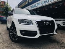 AUDI Q5 2.0 S-LINE 1YEAR WARRANTY 2013,CRYSTAL WHITE IN COLOUR,POWER BOOT,PANAROMIC ROOF,SELDOM USE,8 AIR BAGS,FULL LEATHER SEATS,ONE DATIN OWNER