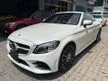 Recon 2018 MERCEDES BENZ C180 1.6 TURBOCHARGE CONVERTIBLE FULL SPEC FREE 6 YEAR WARRANTY