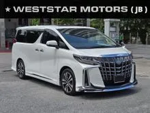 2023 Toyota Alphard SC Modellista Bodykit Sunroof Roof Monitor BSM DIM Spare tyre Fully Loaded Mileage 35k km