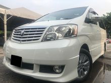 2005/10 Toyota Alphard 2.4 G Dual Power Doors Sunroof Panoramic 8 Seater Alcantara Seat VVIP Owner MPV