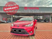 2018 Toyota Vios 1.5 E AT +UNDER WARRANTY +FREE SERVICE BY AUTHORIZED TOYOTA DEALER + CERTIFIED