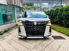 FULL TRD BODYKIT , 3 LED HEADLAMP , FULL DISPLAY MIRROR , SC PILOT SEAT , AIRCOND SEAT , ROOF WITH MONITOR PLAYER , Toyota Alphard 2.5 , HAVE 3 UNIT