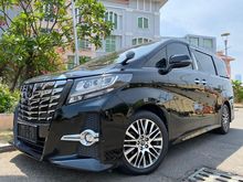 2015 Toyota Alphard 2.5 G S C Package Van Wagon SC CBU Full Option Nik2015 Black On Black Km50rb Pilot Seat PBD #AUTOHIGH #MUST HAVE