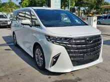 OFFER UNREG 2023 Toyota Alphard 2.5 Z MPV WHITE / ROOF MONITOR/ FREE 6 YEAR WARRANTY / PROCESSING FEE RM1350