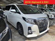 2016 Toyota Alphard 2.5SC Alpine Player